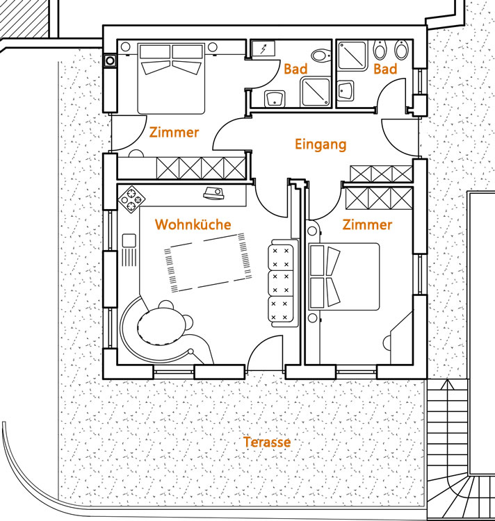 Ferienwohnung Latemar in Kastelruth mit Terrasse