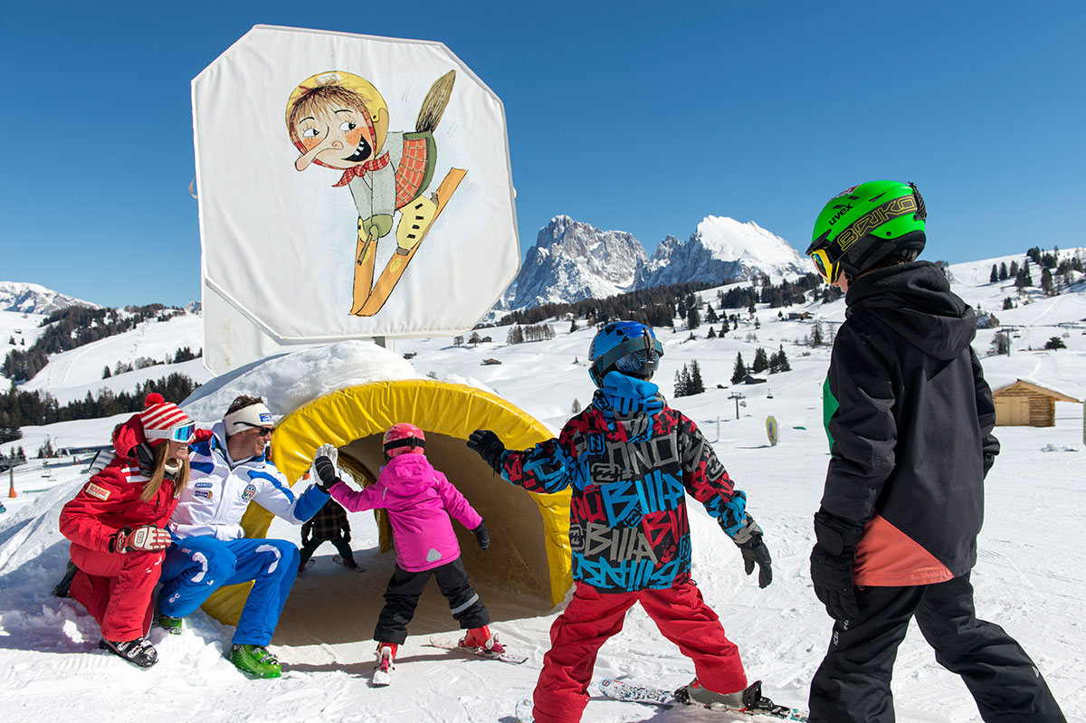 Kinderskikurs auf der Seiser Alm