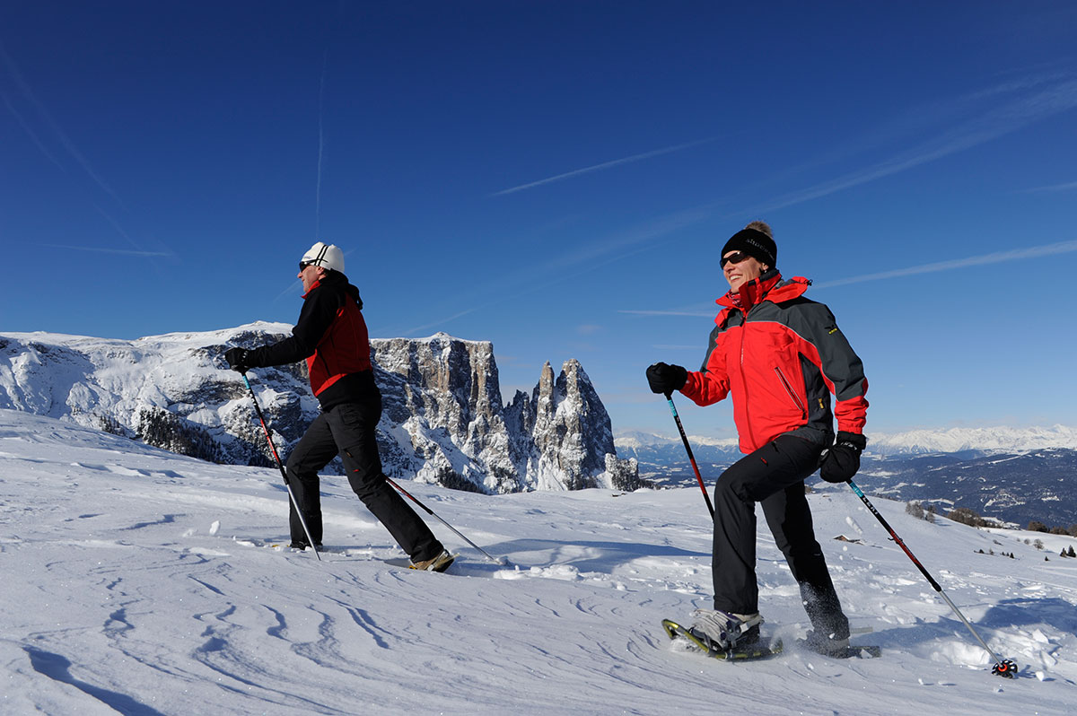 Schneeschuhwandern auf der Seiser Alm