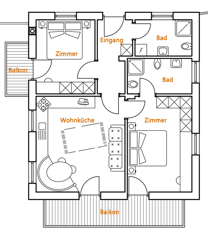 Ferienwohnung Rosengarten in Kastelruth